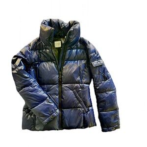 S13 NEW YORK Navy Blue Puffer Jacket- Small